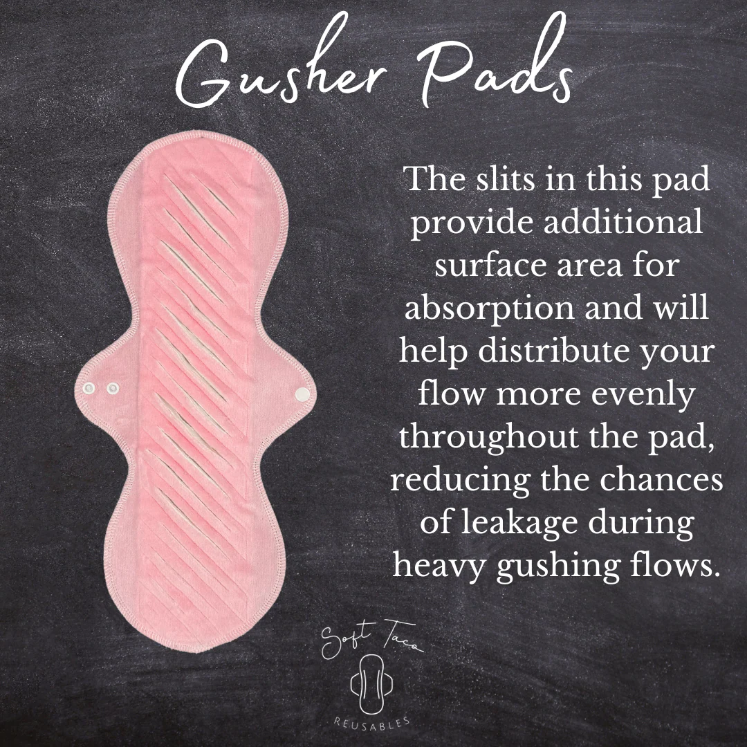 Asymmetric - 14" Velour Gusher - SINGLE PAD - Select your colour - Image 10