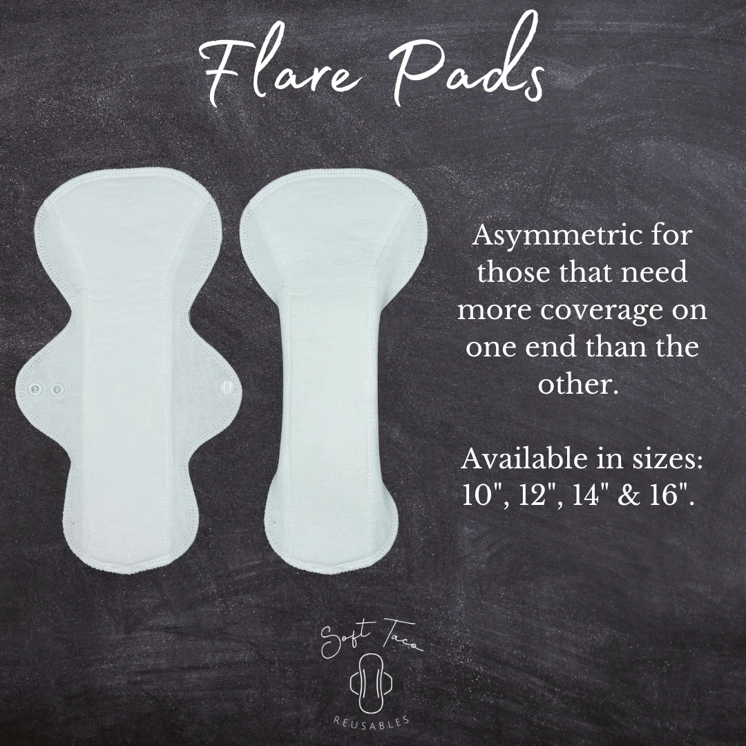 Asymmetric - 14" Velour Gusher - SINGLE PAD - Select your colour - Image 9